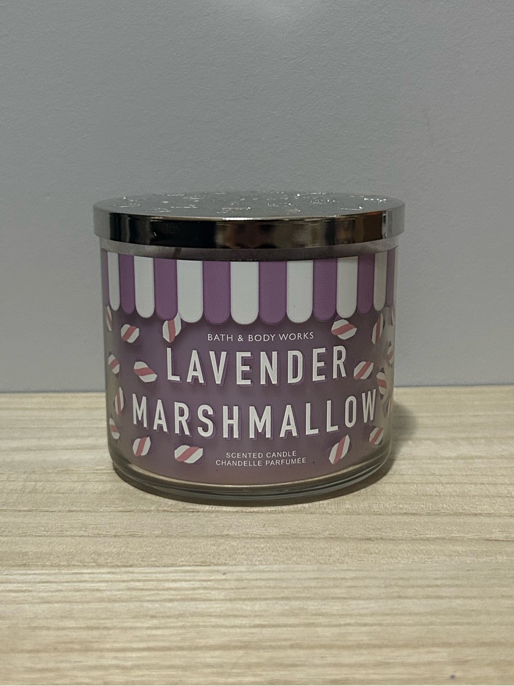 NEW Bath & Body Works Lavender Marshmallow Scented Candle